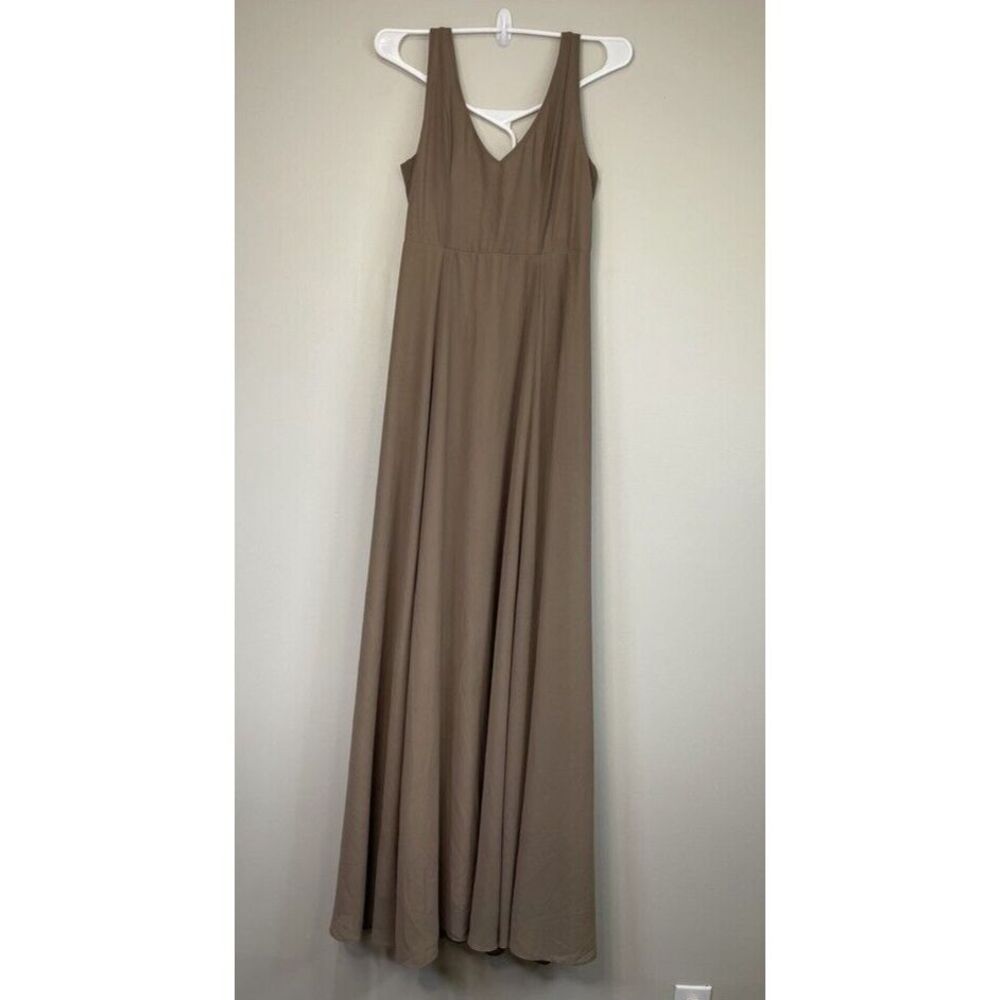 SHOW ME YOUR MUMU Beige Sleeveless Lined A-Line Maxi Dress Wedding‎ Holiday L.